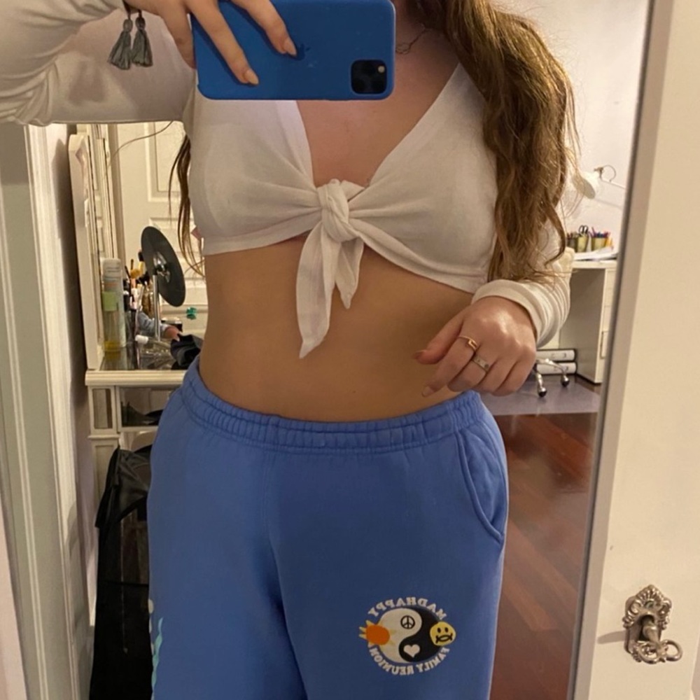 White wrap top